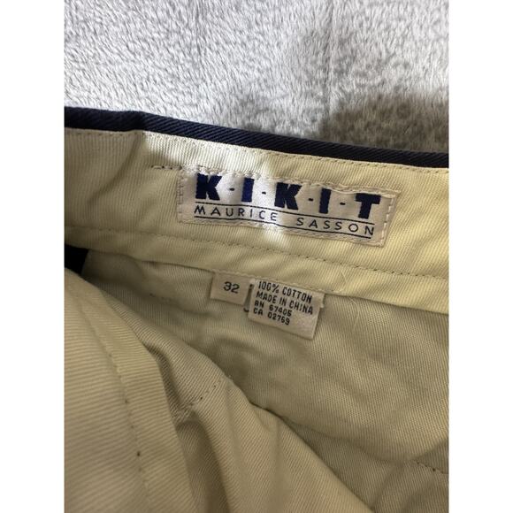 KIKIT MAURICE SASSON Vtg‎ Pleated Pants Navy Size 32 - Picture 3 of 9